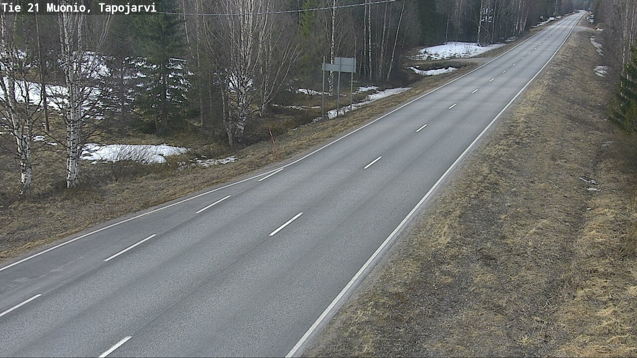 Weather Camera Image Väg 21 Muonio, Tapojärvi, Muonio, Lappi