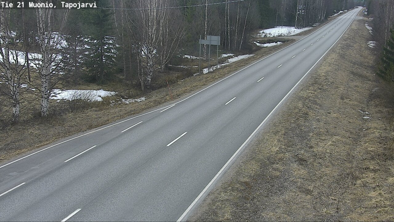 Weather Camera Image Väg 21 Muonio, Tapojärvi, Muonio, Lappi