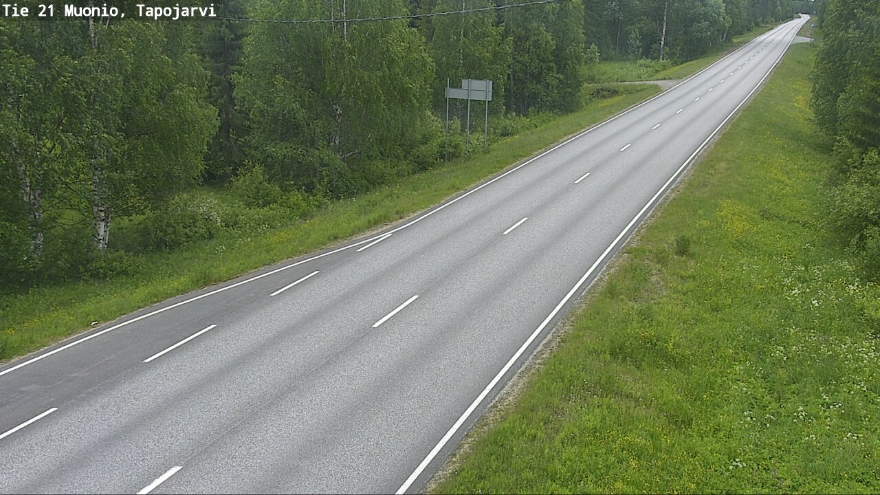 Weather Camera Image Road 21 Muonio, Tapojärvi, Muonio, Lappi