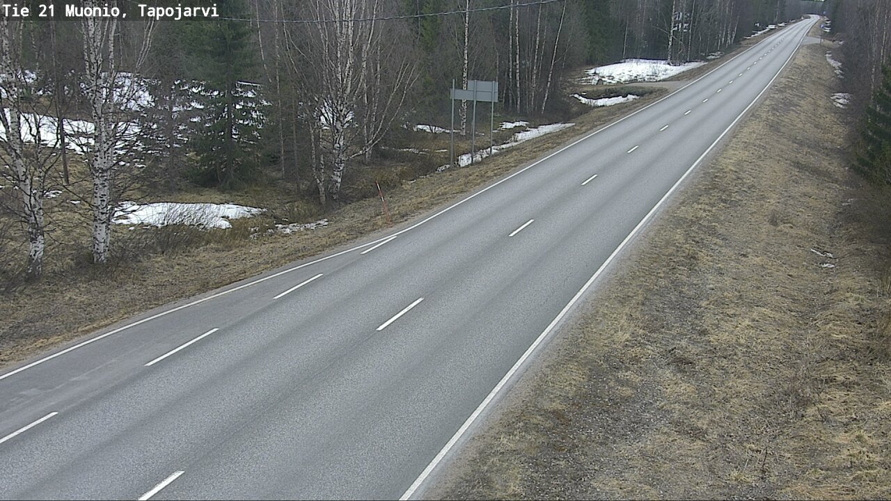 Weather Camera Image Väg 21 Muonio, Tapojärvi, Muonio, Lappi