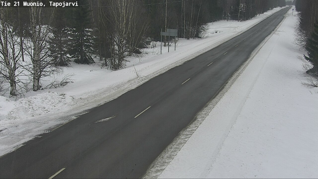 Kelikamerat Kuva Tie 21 Muonio, Tapojärvi, Muonio, Lappi