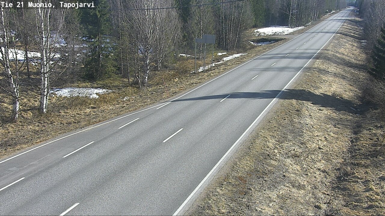 Weather Camera Image Väg 21 Muonio, Tapojärvi, Muonio, Lappi