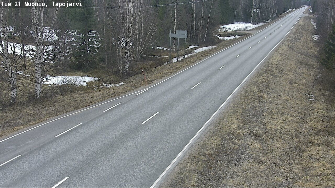 Weather Camera Image Väg 21 Muonio, Tapojärvi, Muonio, Lappi