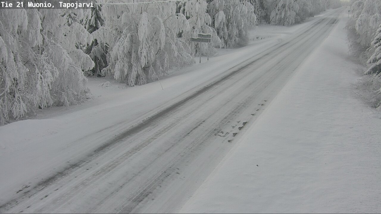 Kelikamerat Kuva Tie 21 Muonio, Tapojärvi, Muonio, Lappi