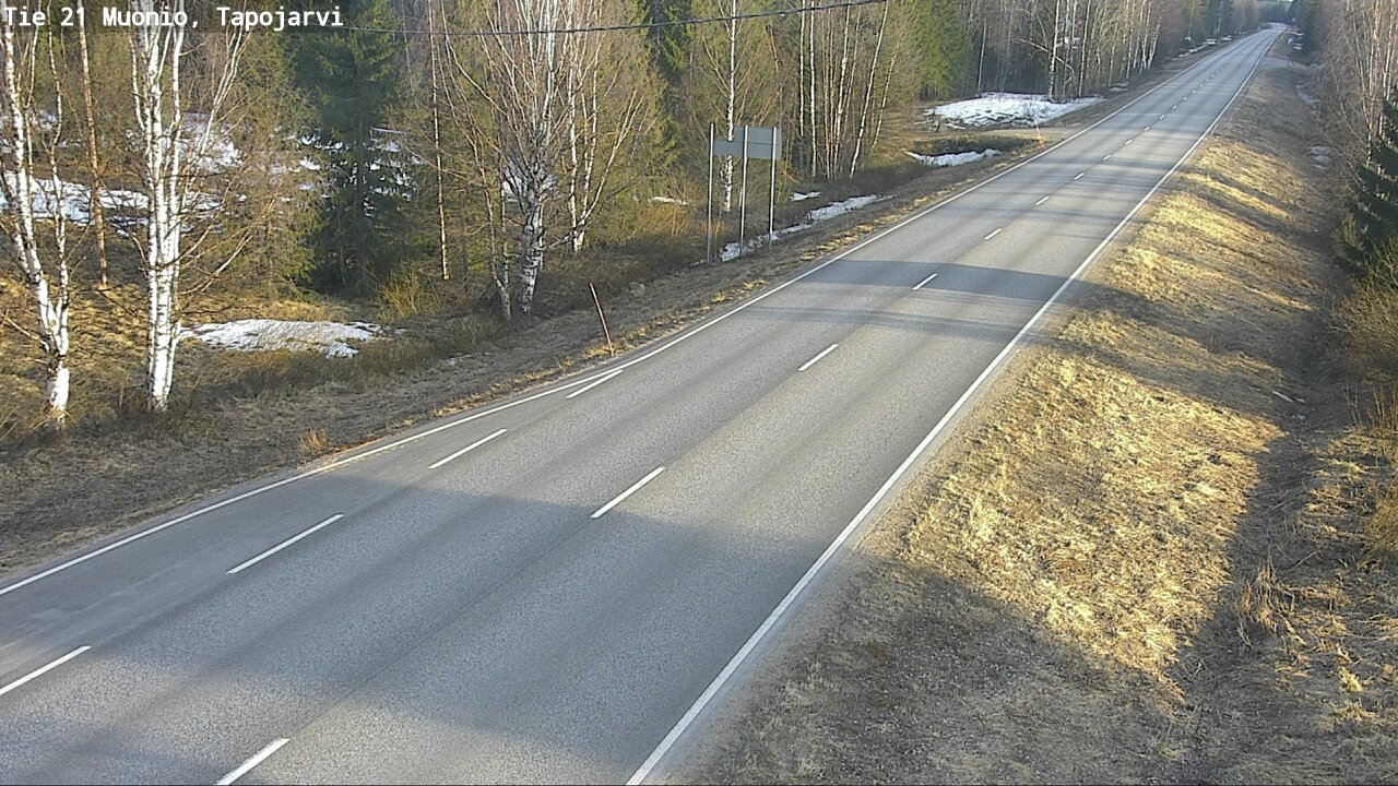 Weather Camera Image Väg 21 Muonio, Tapojärvi, Muonio, Lappi