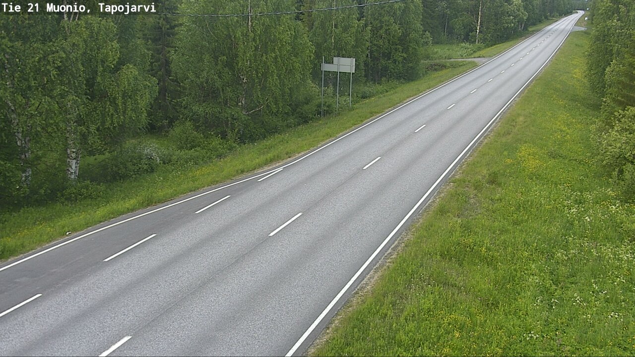 Kelikamerat Kuva Tie 21 Muonio, Tapojärvi, Muonio, Lappi