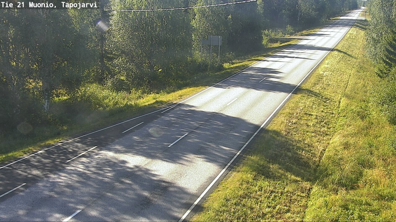 Weather Camera Image Road 21 Muonio, Tapojärvi, Muonio, Lappi