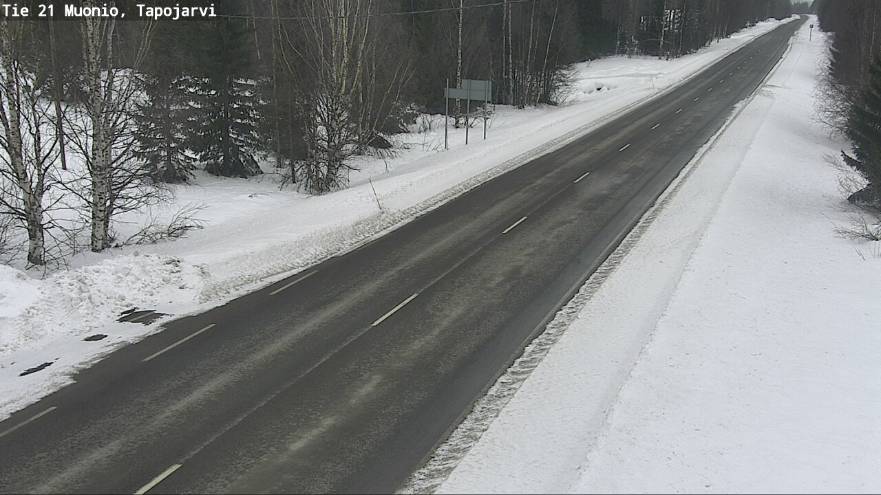 Kelikamerat Kuva Tie 21 Muonio, Tapojärvi, Muonio, Lappi
