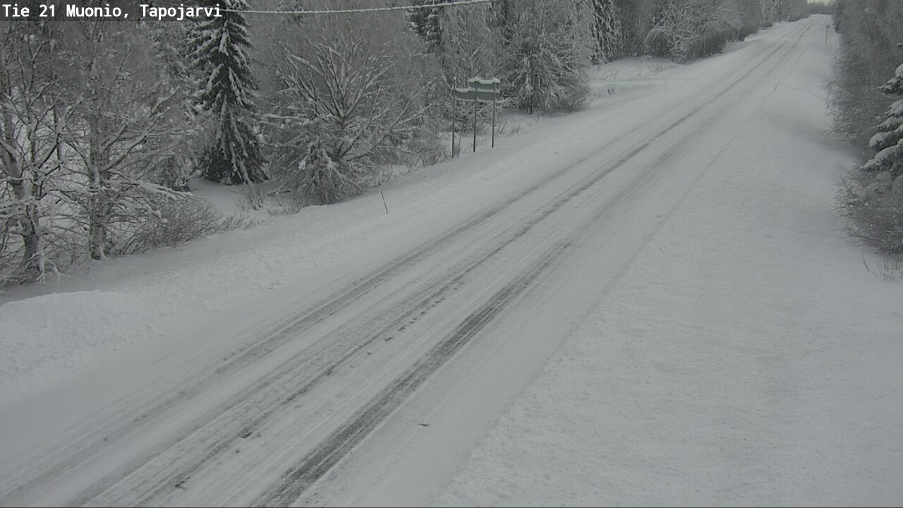 Weather Camera Image Road 21 Muonio, Tapojärvi, Muonio, Lappi