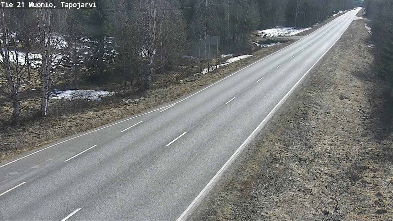 Weather Camera Image Väg 21 Muonio, Tapojärvi, Muonio, Lappi