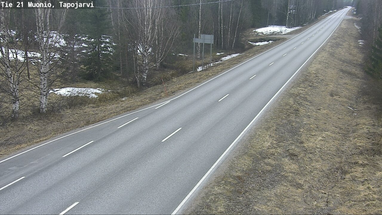 Weather Camera Image Road 21 Muonio, Tapojärvi, Muonio, Lappi