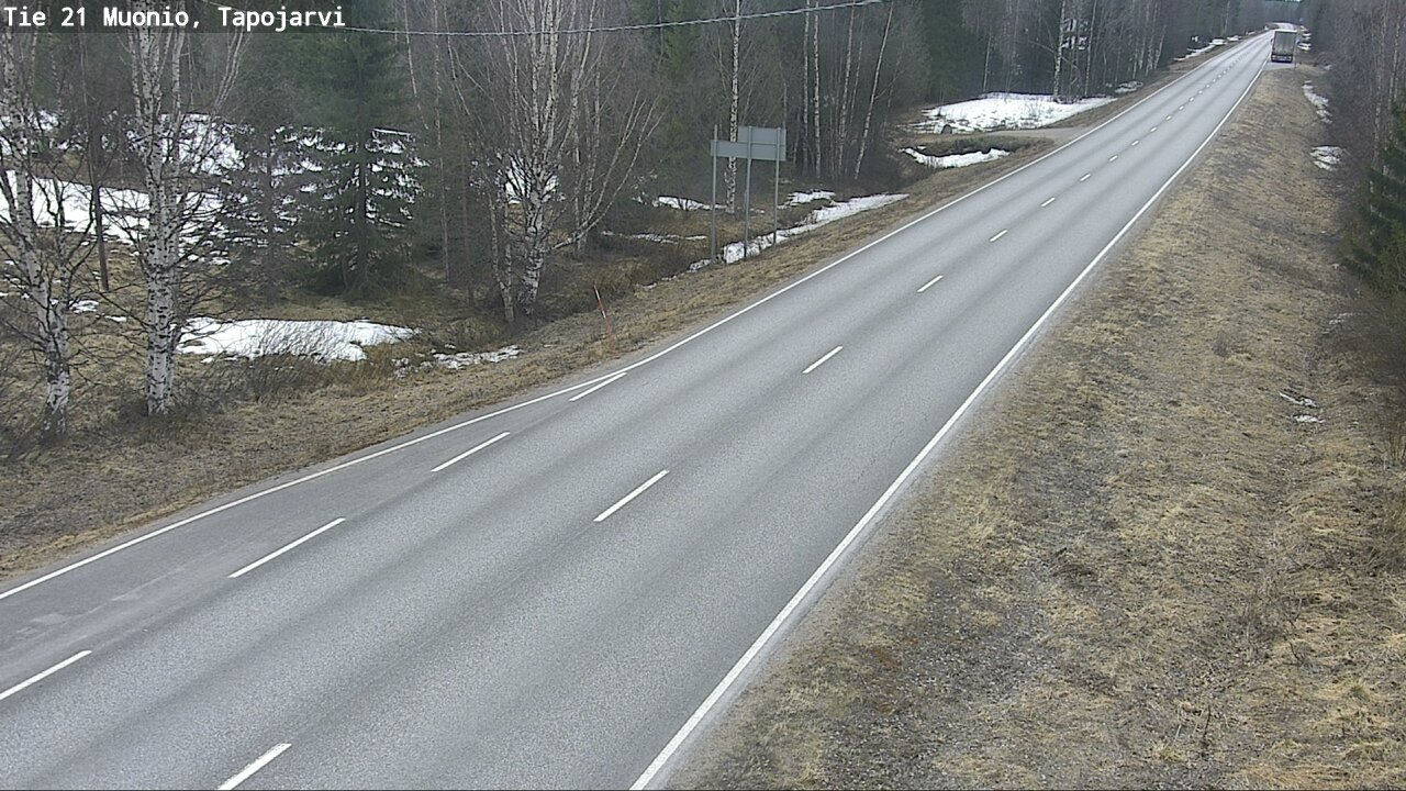 Weather Camera Image Väg 21 Muonio, Tapojärvi, Muonio, Lappi