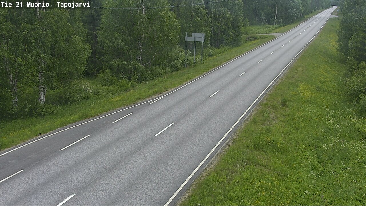 Weather Camera Image Road 21 Muonio, Tapojärvi, Muonio, Lappi