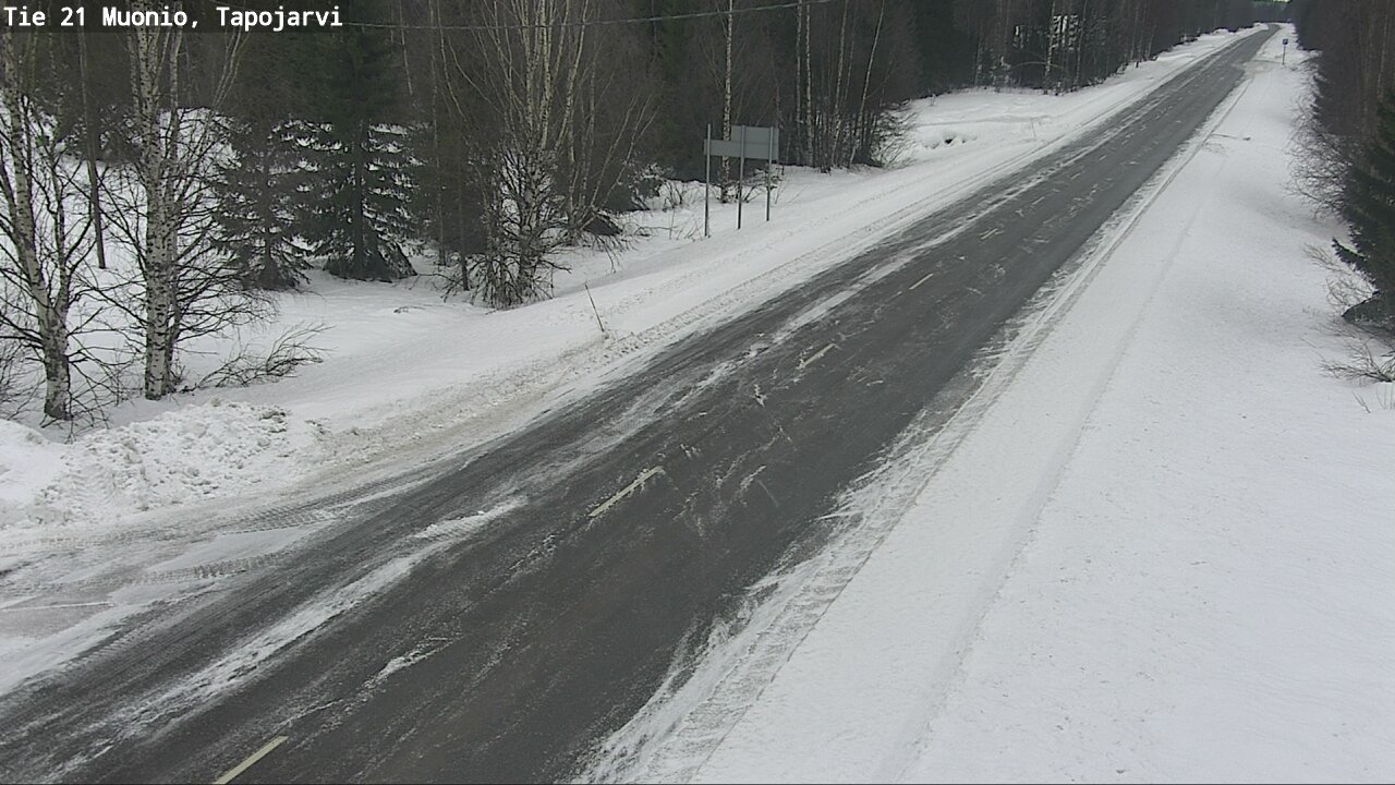 Kelikamerat Kuva Tie 21 Muonio, Tapojärvi, Muonio, Lappi