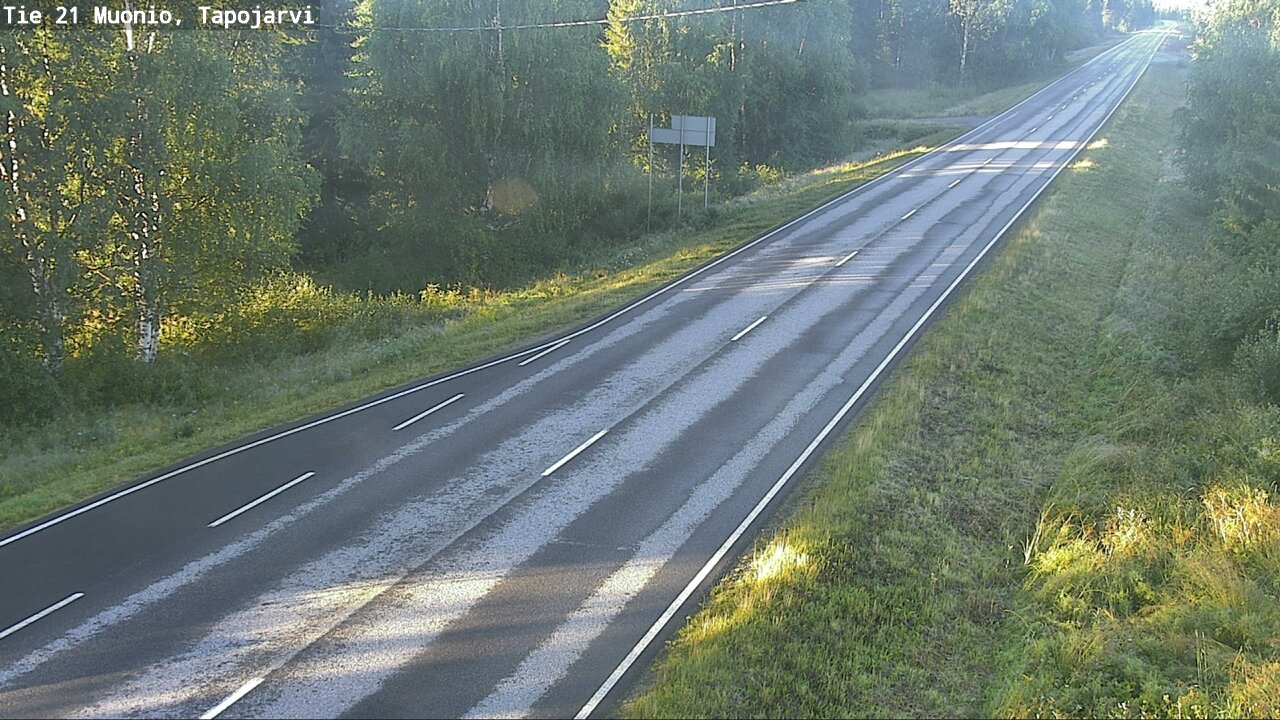 Weather Camera Image Road 21 Muonio, Tapojärvi, Muonio, Lappi