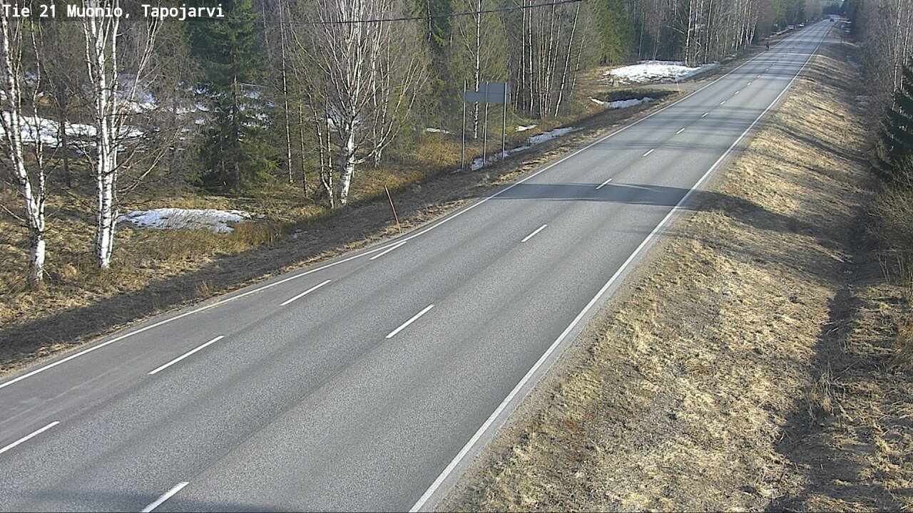 Weather Camera Image Väg 21 Muonio, Tapojärvi, Muonio, Lappi
