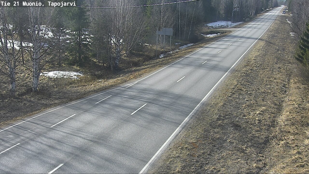 Weather Camera Image Road 21 Muonio, Tapojärvi, Muonio, Lappi