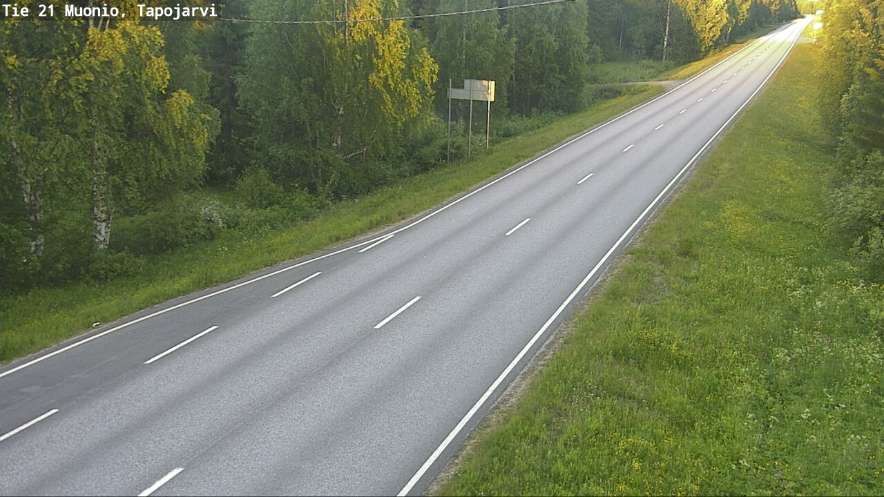 Kelikamerat Kuva Tie 21 Muonio, Tapojärvi, Muonio, Lappi