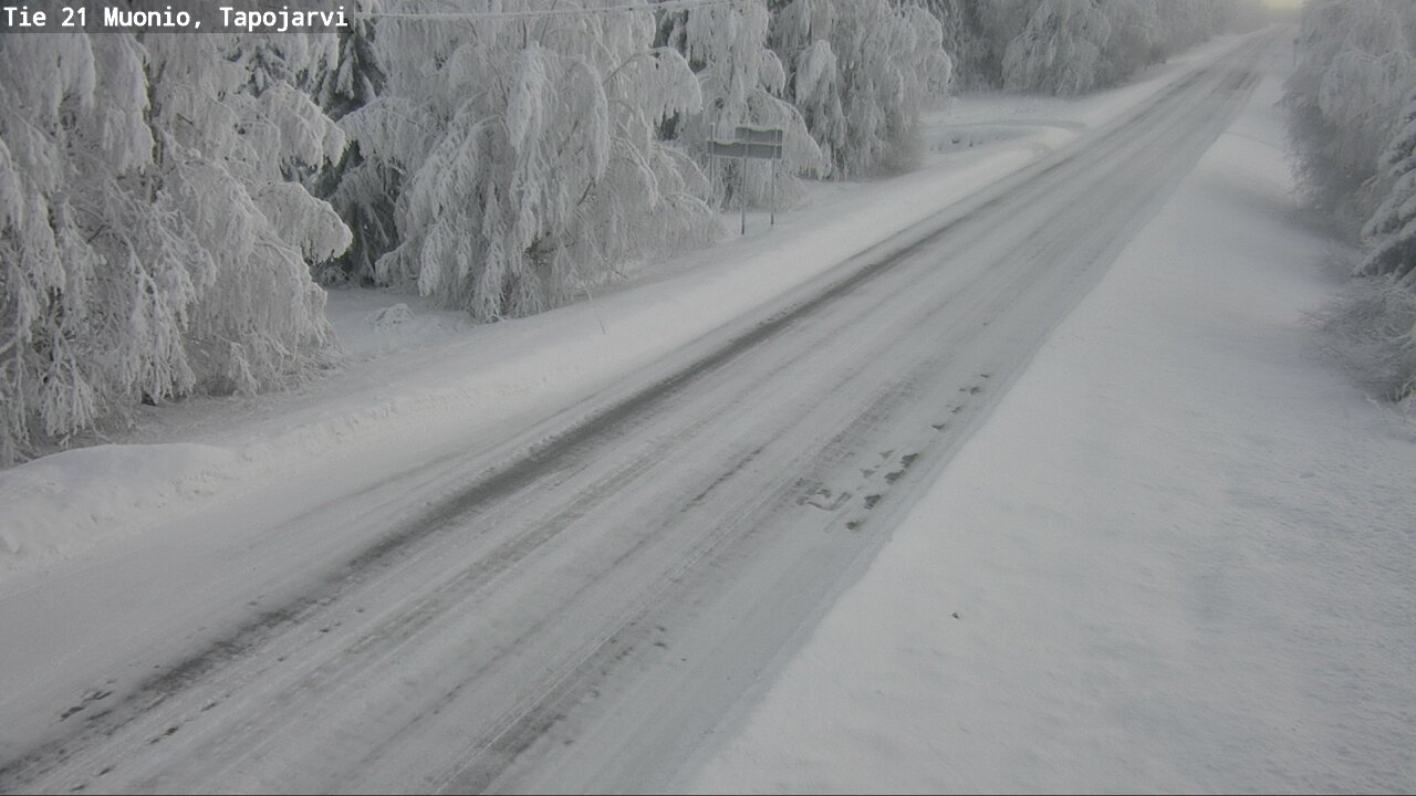 Kelikamerat Kuva Tie 21 Muonio, Tapojärvi, Muonio, Lappi