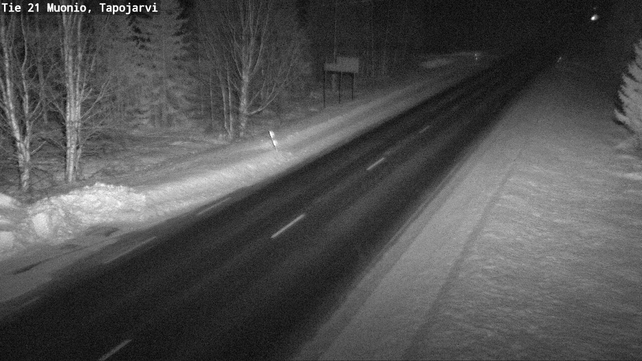 Kelikamerat Kuva Tie 21 Muonio, Tapojärvi, Muonio, Lappi