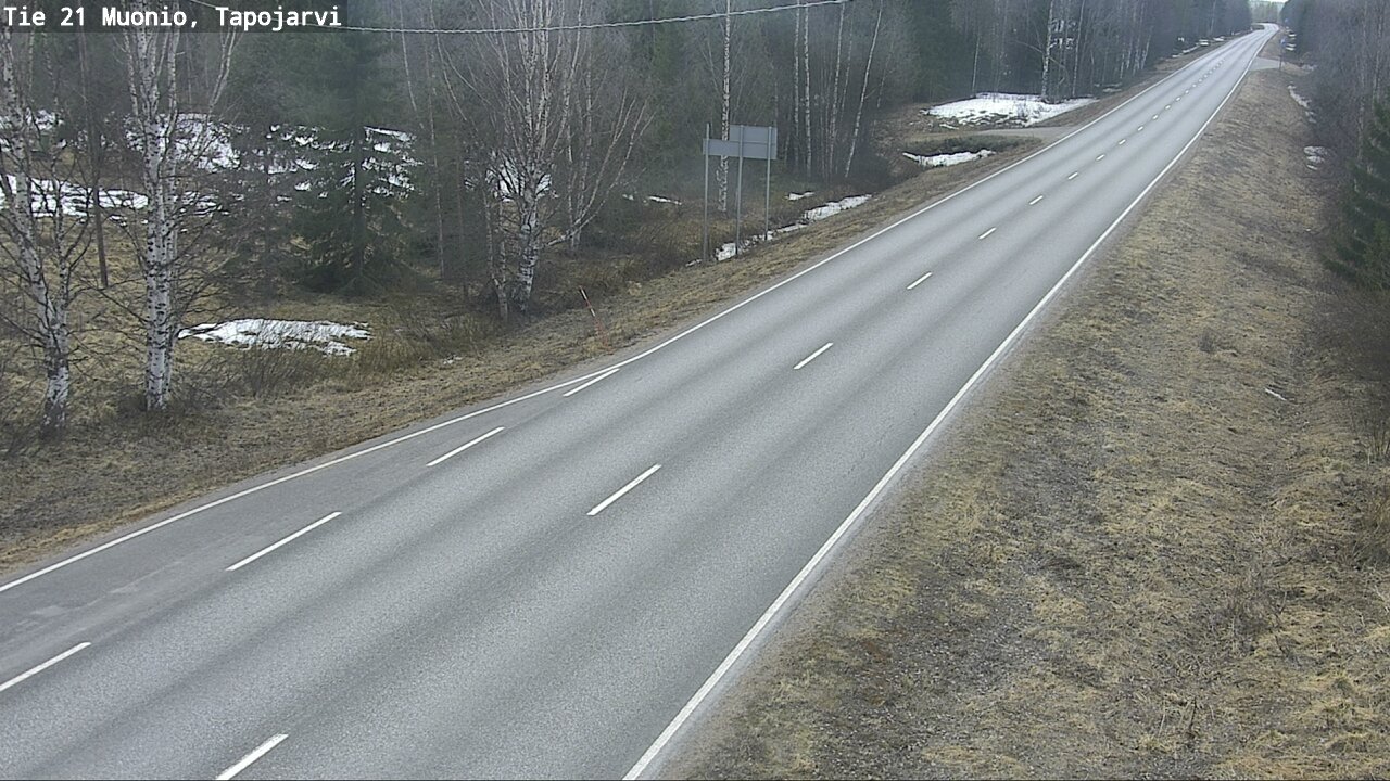 Weather Camera Image Road 21 Muonio, Tapojärvi, Muonio, Lappi