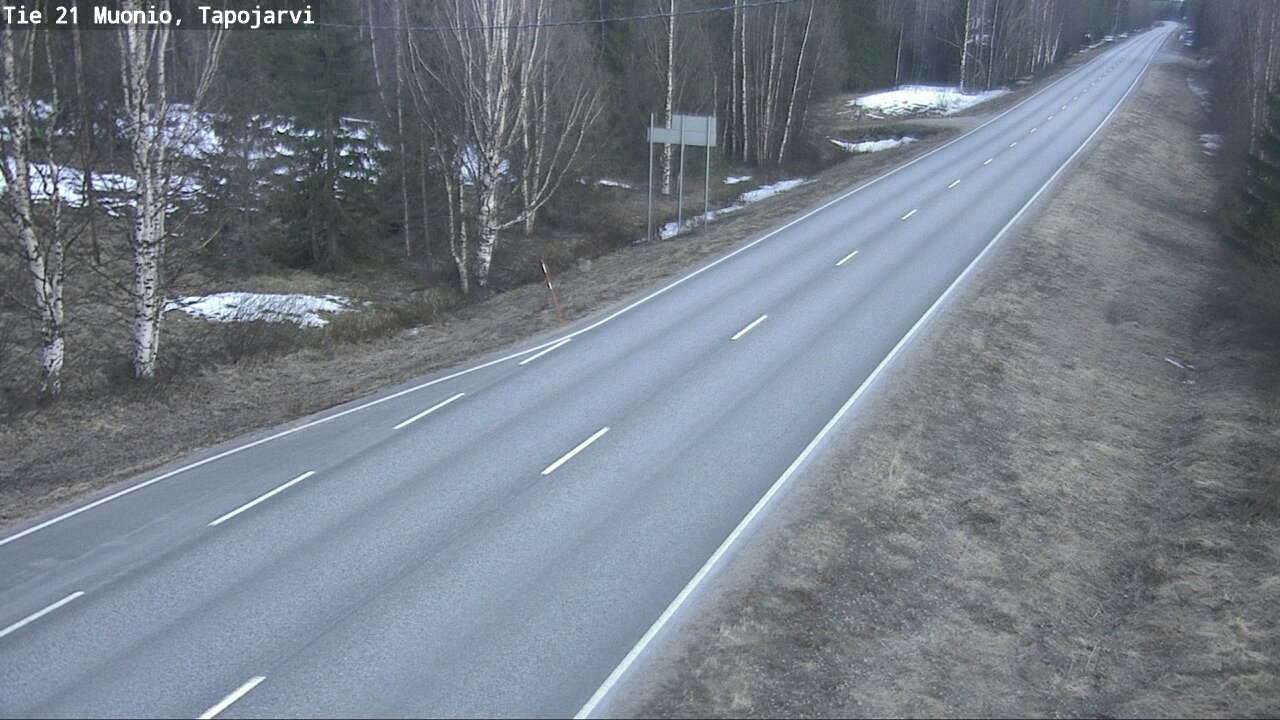 Weather Camera Image Väg 21 Muonio, Tapojärvi, Muonio, Lappi
