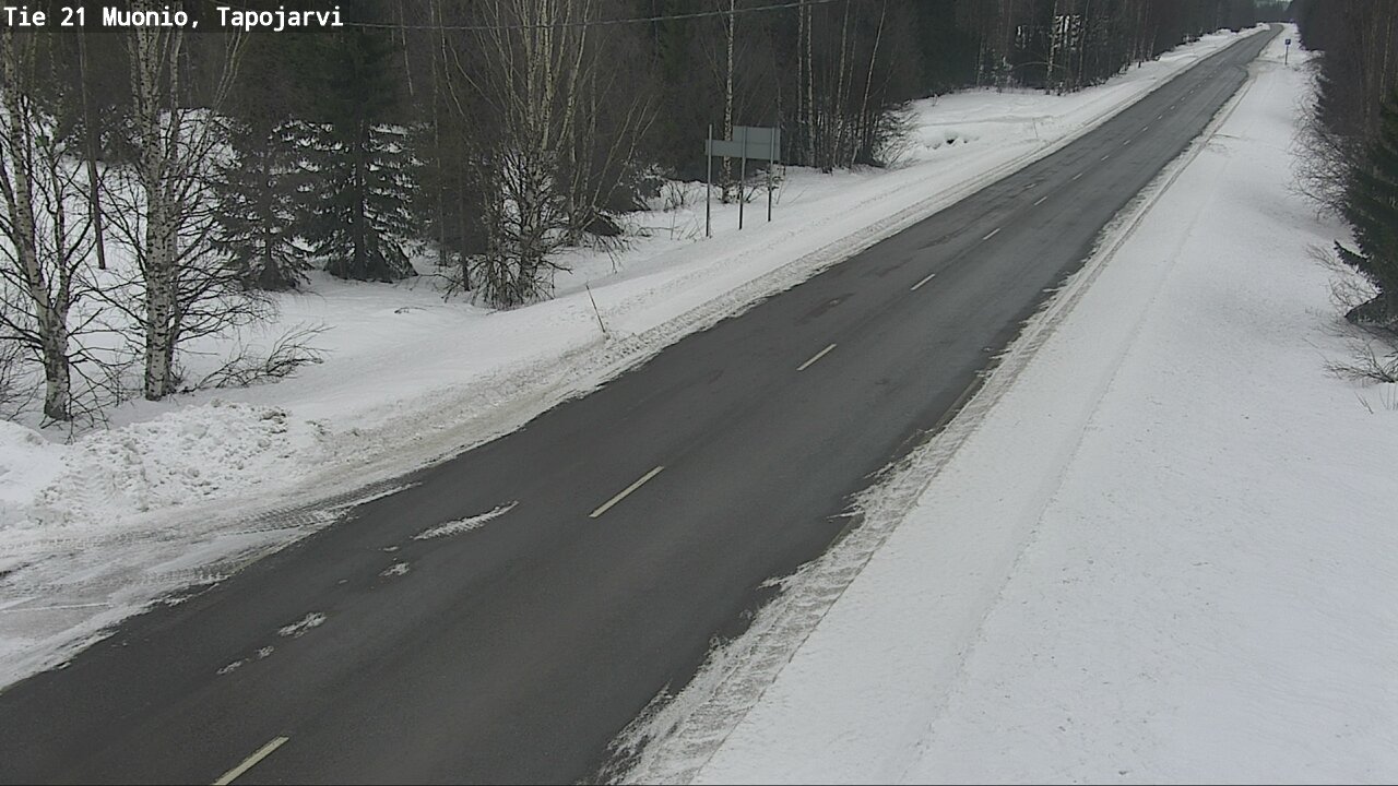 Kelikamerat Kuva Tie 21 Muonio, Tapojärvi, Muonio, Lappi