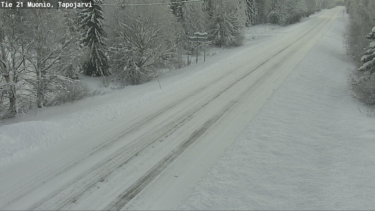 Weather Camera Image Road 21 Muonio, Tapojärvi, Muonio, Lappi