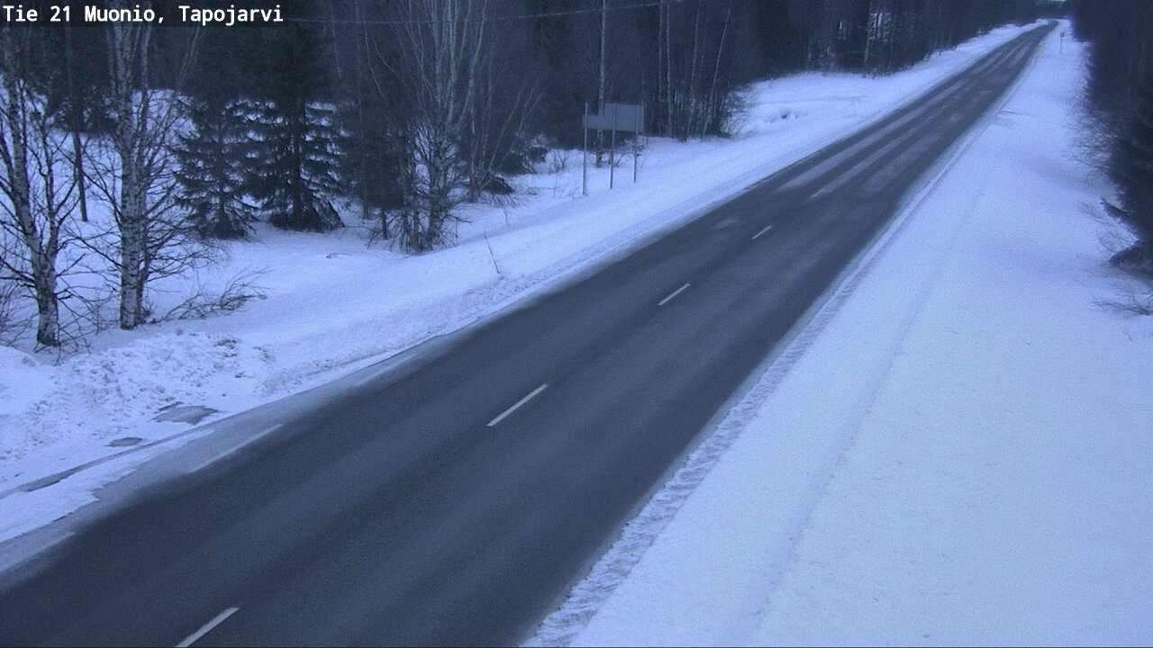 Kelikamerat Kuva Tie 21 Muonio, Tapojärvi, Muonio, Lappi