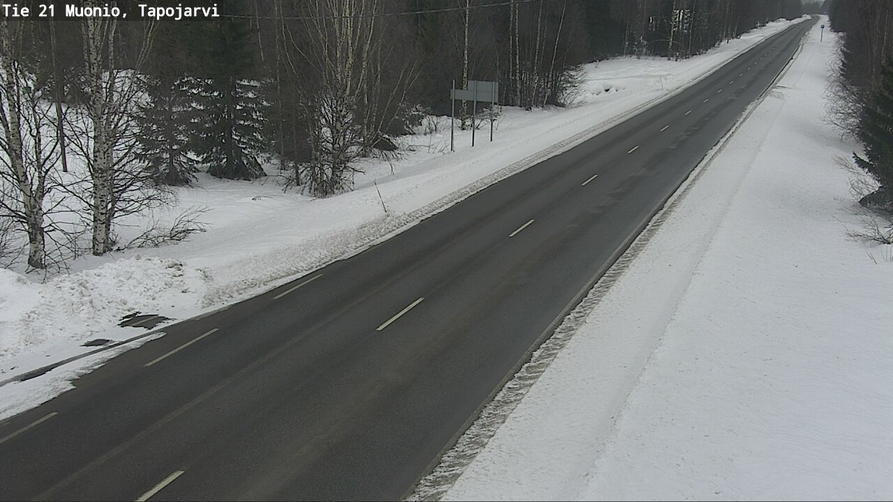 Kelikamerat Kuva Tie 21 Muonio, Tapojärvi, Muonio, Lappi