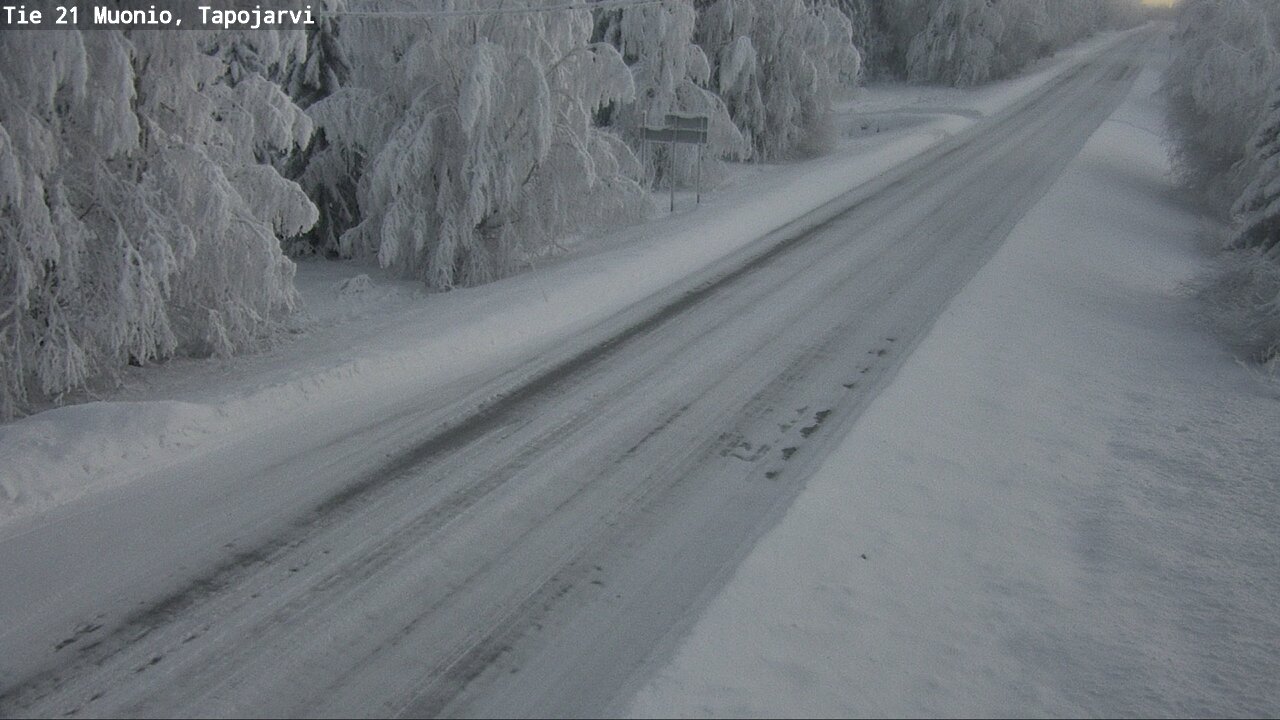 Kelikamerat Kuva Tie 21 Muonio, Tapojärvi, Muonio, Lappi