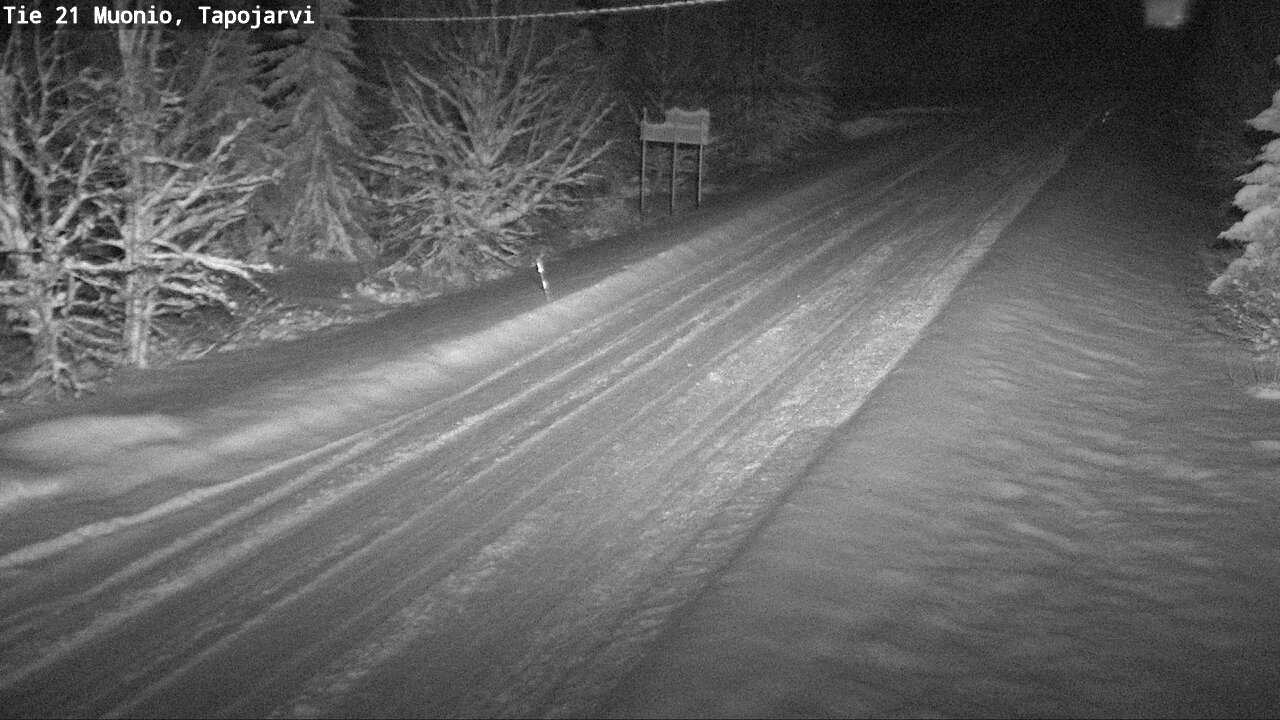 Weather Camera Image Väg 21 Muonio, Tapojärvi, Muonio, Lappi