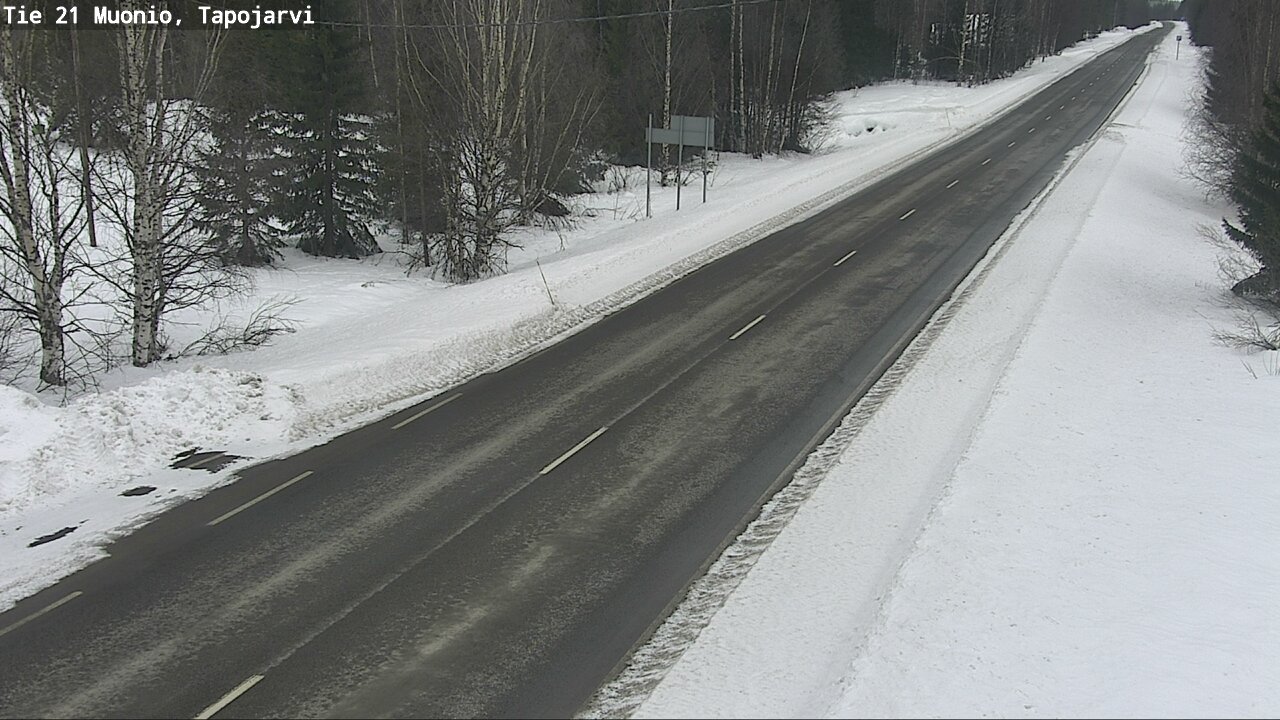 Kelikamerat Kuva Tie 21 Muonio, Tapojärvi, Muonio, Lappi