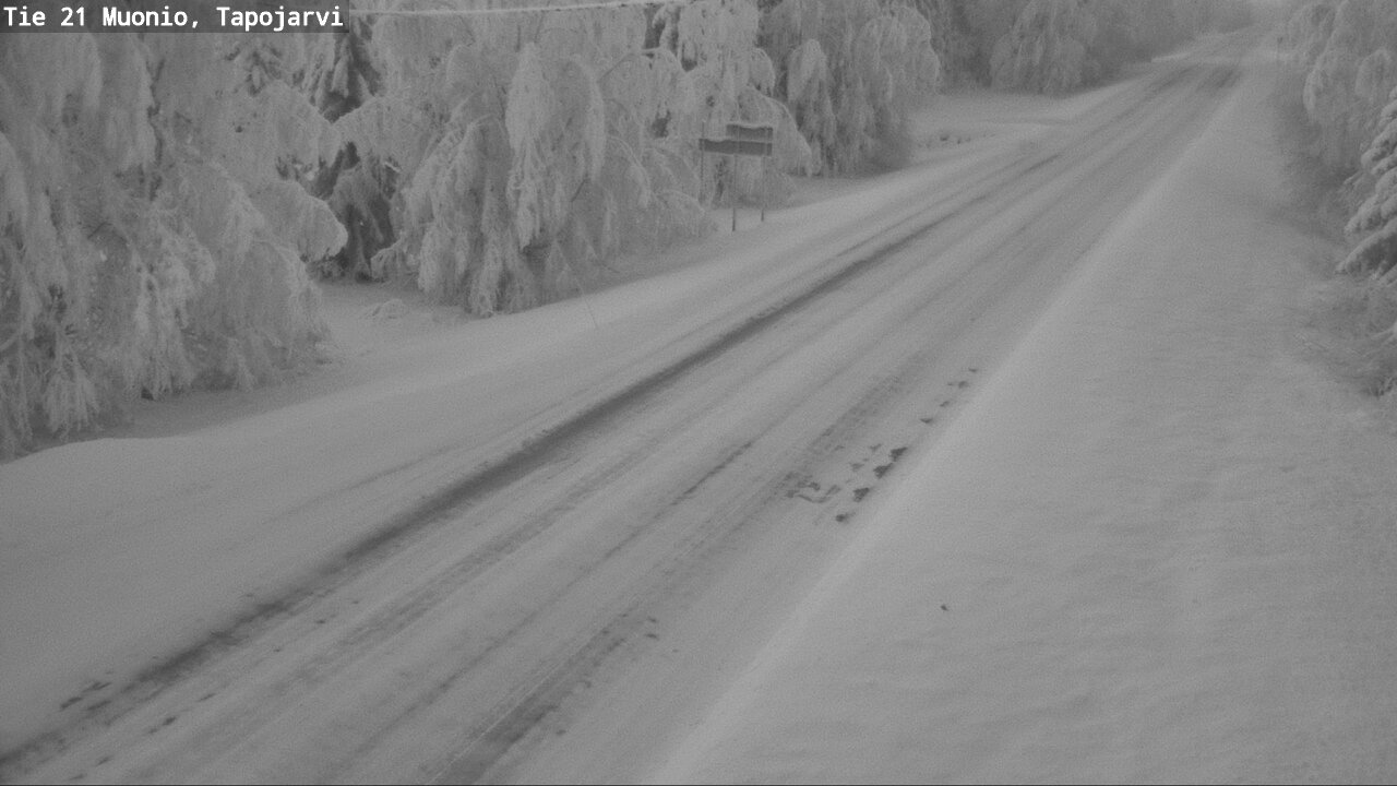 Kelikamerat Kuva Tie 21 Muonio, Tapojärvi, Muonio, Lappi