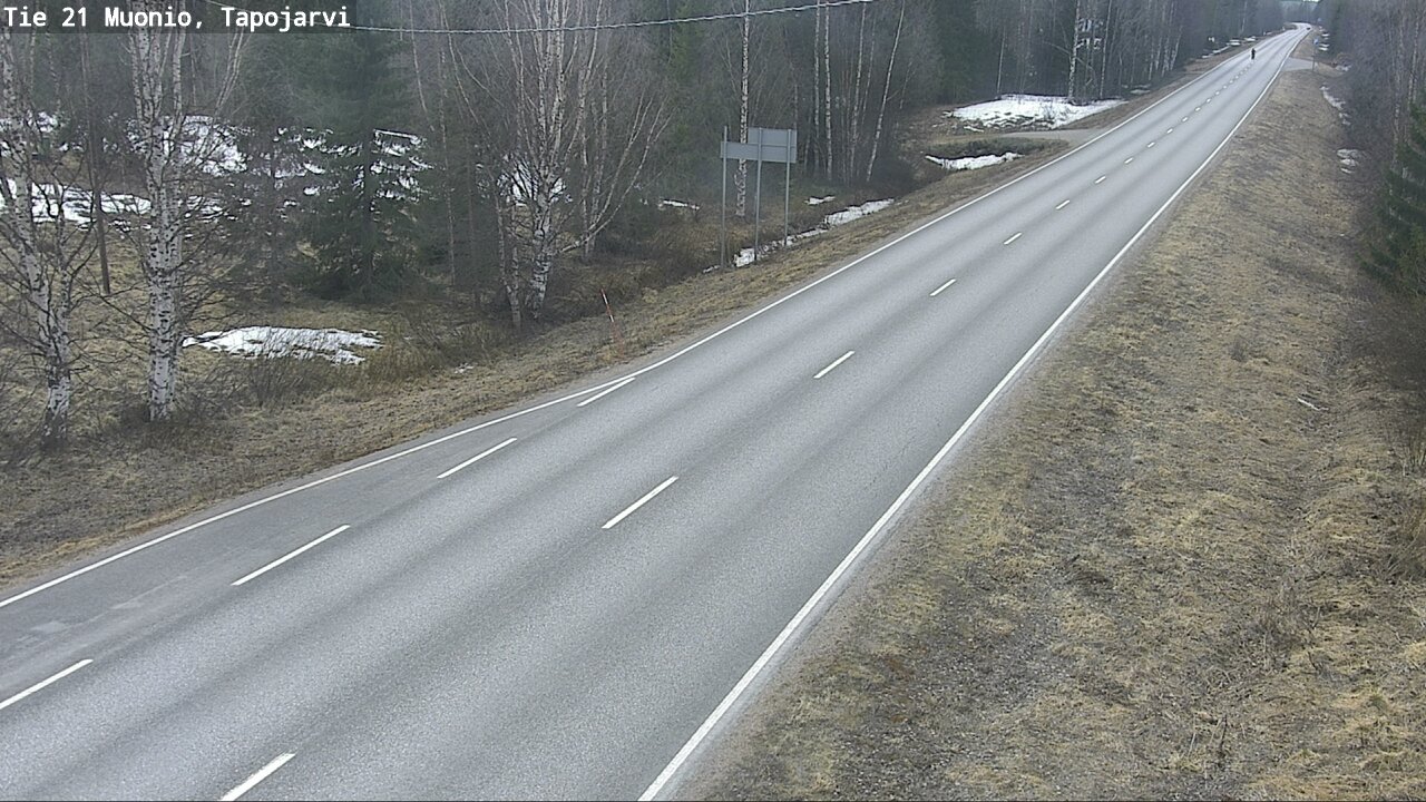 Weather Camera Image Road 21 Muonio, Tapojärvi, Muonio, Lappi