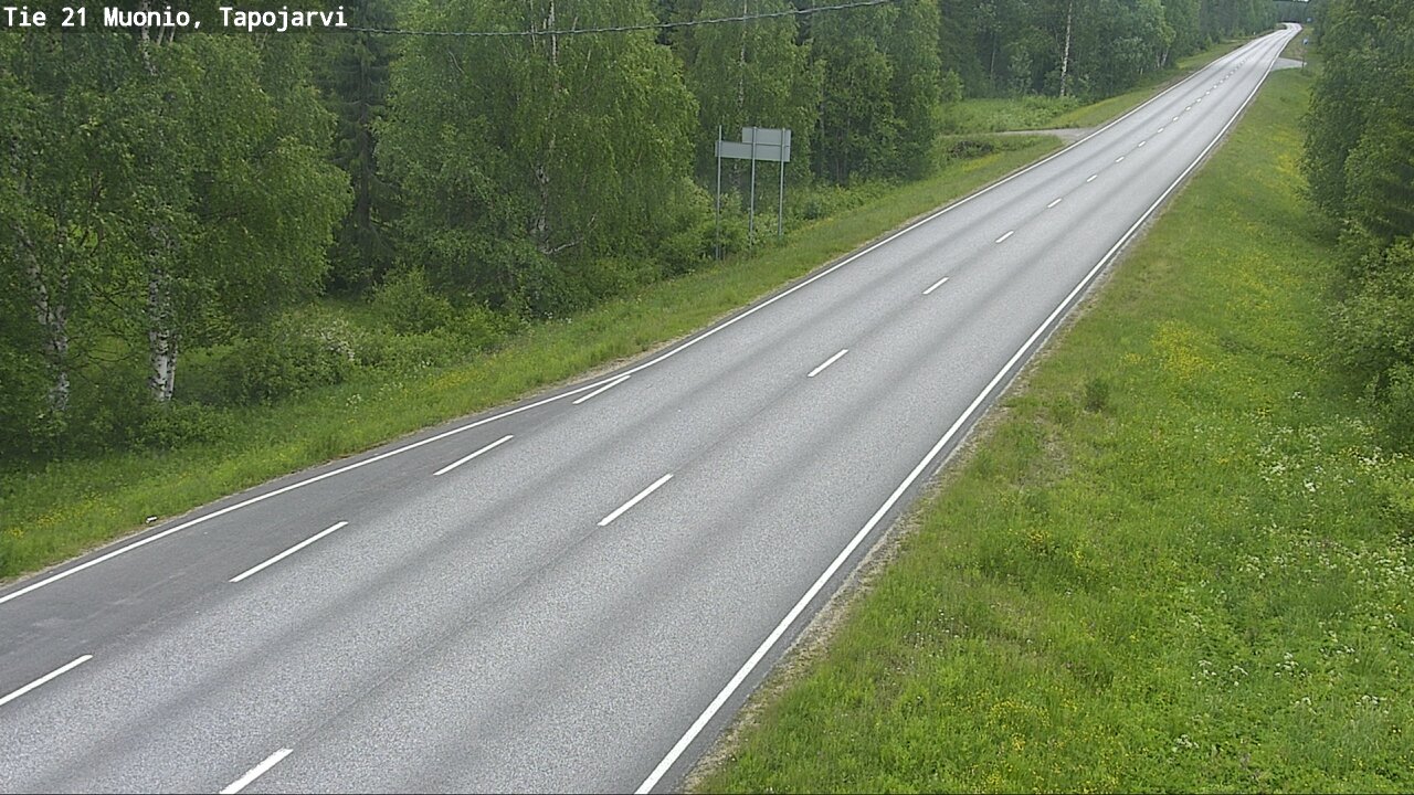 Weather Camera Image Road 21 Muonio, Tapojärvi, Muonio, Lappi