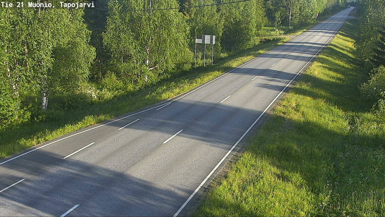 Kelikamerat Kuva Tie 21 Muonio, Tapojärvi, Muonio, Lappi