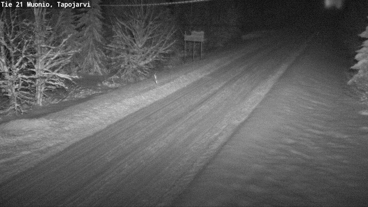 Weather Camera Image Väg 21 Muonio, Tapojärvi, Muonio, Lappi