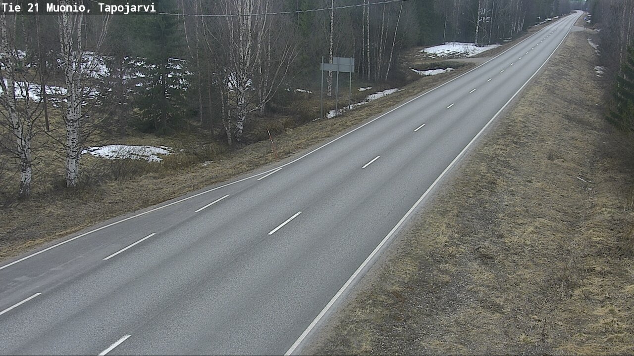 Weather Camera Image Road 21 Muonio, Tapojärvi, Muonio, Lappi