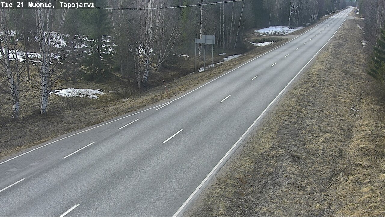 Weather Camera Image Road 21 Muonio, Tapojärvi, Muonio, Lappi