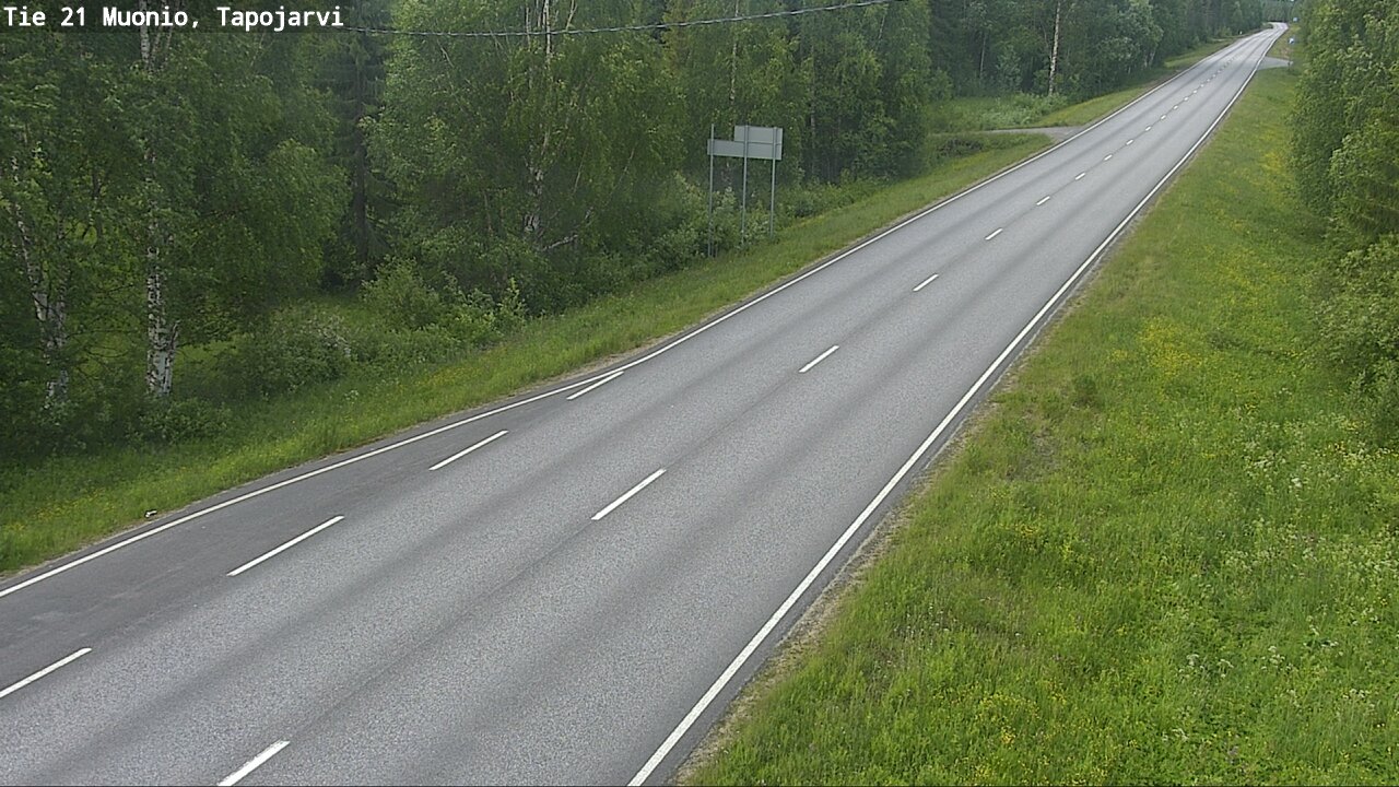 Kelikamerat Kuva Tie 21 Muonio, Tapojärvi, Muonio, Lappi