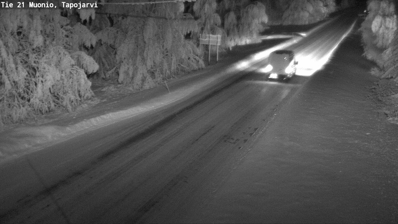 Kelikamerat Kuva Tie 21 Muonio, Tapojärvi, Muonio, Lappi