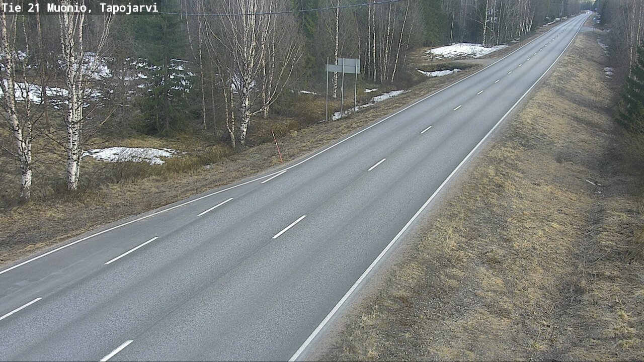 Weather Camera Image Väg 21 Muonio, Tapojärvi, Muonio, Lappi