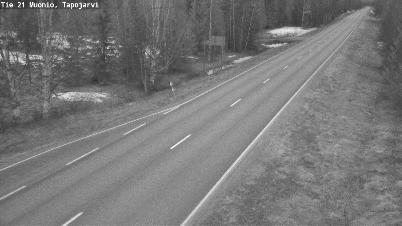 Weather Camera Image Road 21 Muonio, Tapojärvi, Muonio, Lappi