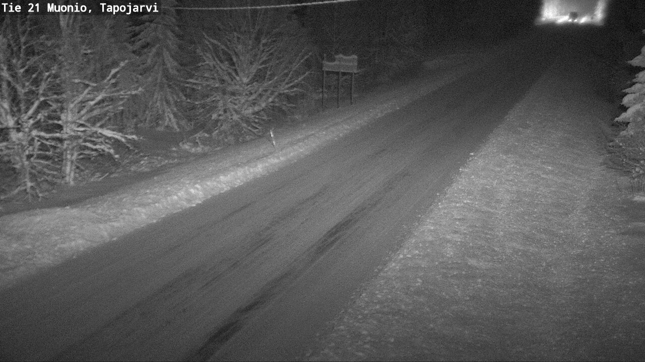 Weather Camera Image Road 21 Muonio, Tapojärvi, Muonio, Lappi