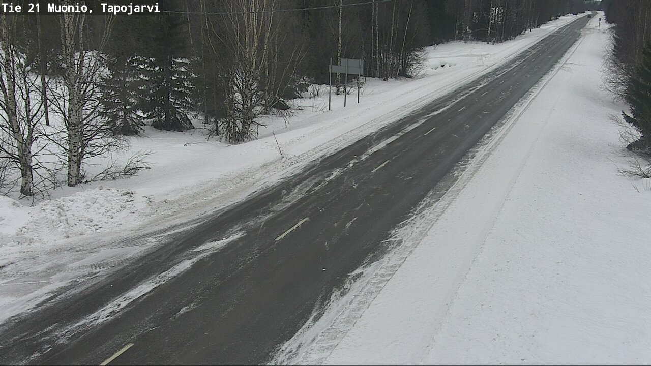 Kelikamerat Kuva Tie 21 Muonio, Tapojärvi, Muonio, Lappi