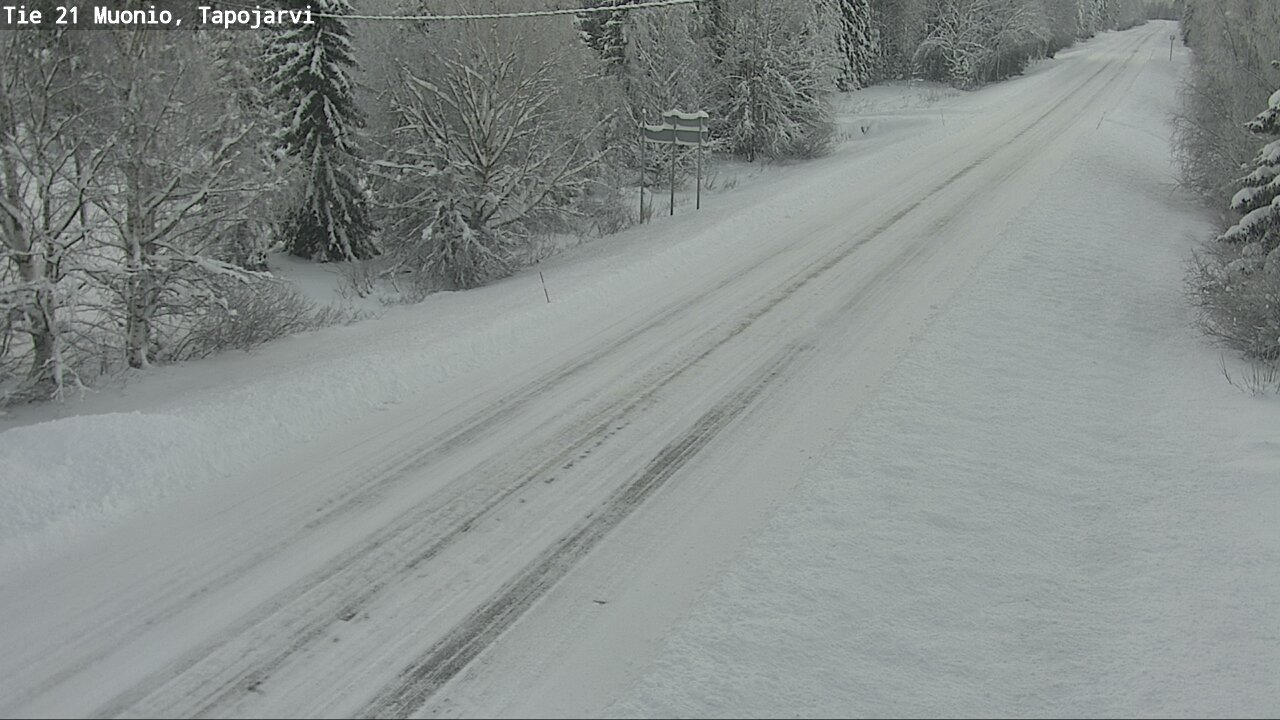 Weather Camera Image Road 21 Muonio, Tapojärvi, Muonio, Lappi