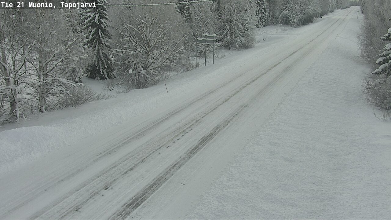 Weather Camera Image Road 21 Muonio, Tapojärvi, Muonio, Lappi