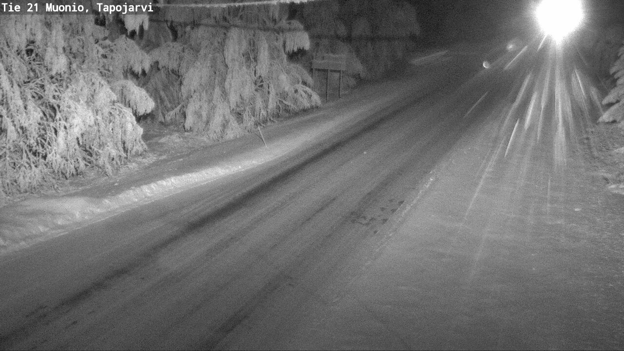 Kelikamerat Kuva Tie 21 Muonio, Tapojärvi, Muonio, Lappi