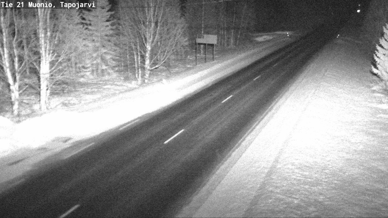 Kelikamerat Kuva Tie 21 Muonio, Tapojärvi, Muonio, Lappi